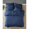 thumbnail image 3 of Clean Spaces 5-Pc. Comforter Set Bedding – Navy, Full, 3 of 3