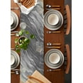 thumbnail image 3 of Table Runner 72 Inches Long for Kitchen Dining, Grey Ombre Coastal Dresser Scarf Farmhouse, Dining Table Decorations for Wedding/Parties, Summer Nautical Beach Ocean Seaside 14 x 72 In, 3 of 9