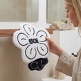 thumbnail image 6 of Unique Bargains Flower-Shaped Hanging Hand Towels White 2pcs, 6 of 7