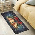 thumbnail image 5 of Christmas Bell Kitchen Mat Soft and Absorbent Bath Mats for Bathroom Non Slip Quick Dry Shaggy Bath Carpet Machine Wash for Kitchen Bathroom Shower 39x20 in Home Decor, 5 of 7