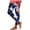 Blue, variant on Buigttklop 4Th Of July American Flag Leggings for Women Patriotic Independence Day Workout Athletic Yoga Pants Usa Flag Print Pants