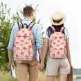 thumbnail image 5 of Honeii Starfish Print Canvas College Laptop Backpack, Durable Rucksack Travel Notebook Bag School Backpack Book Bag for Men Women-Medium, 5 of 7