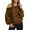 1-Coffee, variant on Womens Oversized Hoodies Sweatshirts Off Shoulder Long Sleeve Solid Crewneck Loose Fit Trendy Clothes