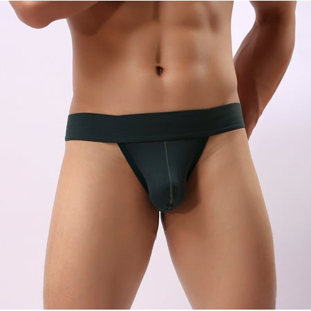 

ZXHACSJ Men s New Mesh Breathable Fashion Sexy Sports Underwear Army Green L