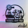 thumbnail image 3 of Shinelab Pig Farm LED Wall Art, Custom Farmhouse Metal Sign Wall Decor 10873, 3 of 3