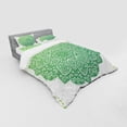 thumbnail image 3 of Ambesonne Mandala Bedding Set 3 Pcs, Ornate Floral Design, Twin XL, Apple Green and White, 3 of 3