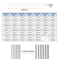 thumbnail image 4 of 2 Packs Steel Pin Gage 1.02mm Diameter Class X Tolerance 0.001mm Plug Gage Pins, 4 of 5