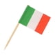 thumbnail image 2 of Billuyoard Mini banderas italianas de palo, decoraciones multifuncionales seguras y no tóxicas para palillos de dientes italianos, 100 piezas Mostrada, 2 of 6