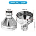 thumbnail image 2 of Uxcell 8 Inch to 3 Inch Round Duct Reducer, Galvanized Steel Adapter Pipe Fitting, Silver Tone, 2 of 5