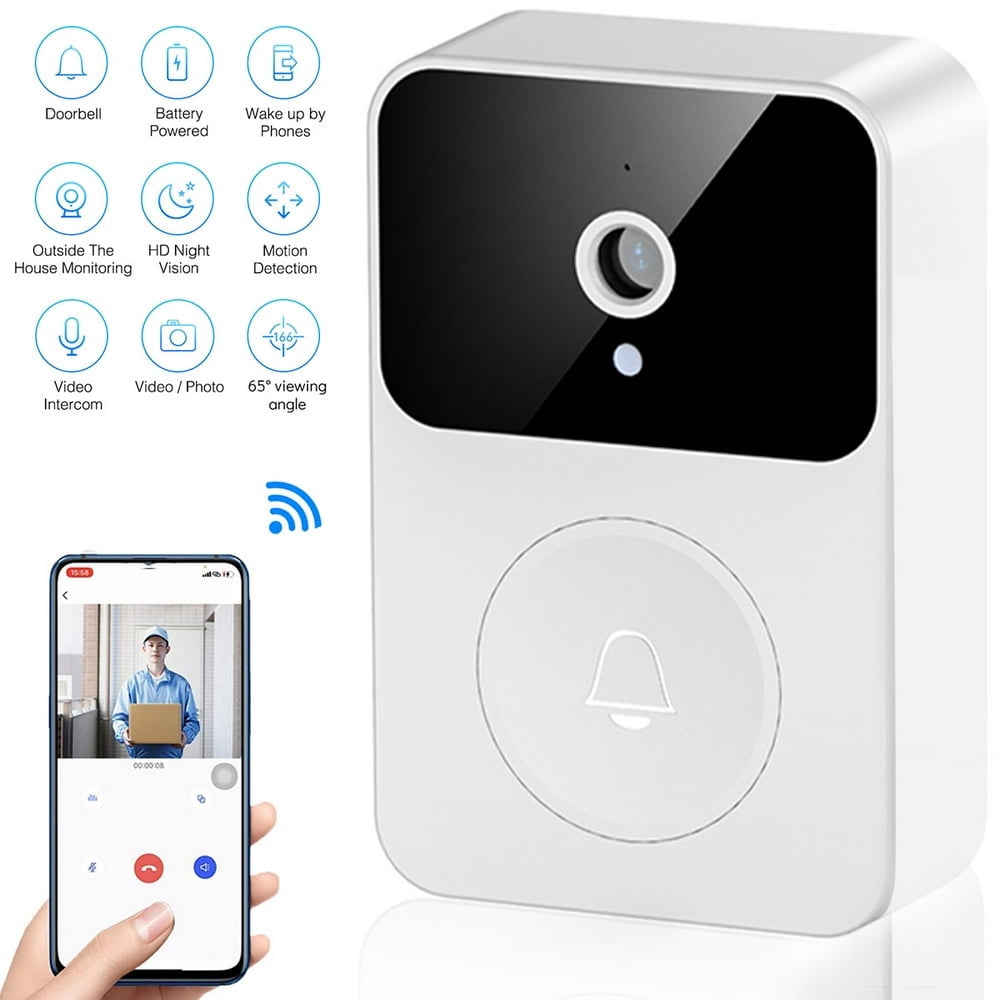 Wifi Wireless Doorbell Camera Wireless Waterproof HD Wireless Smart Video Doorbell with Camera Night Vision