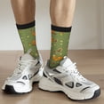 thumbnail image 6 of Gukieu Squirrel And Nuts Print Contrast Color Mid-calf Socks, Sweat-wicking Athletic Socks, Unisex Clothing Accessories, 6 of 6