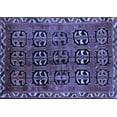 thumbnail image 1 of Ahgly Company Machine Washable Indoor Rectangle Persian Blue Traditional Area Rugs, 2' x 4', 1 of 4