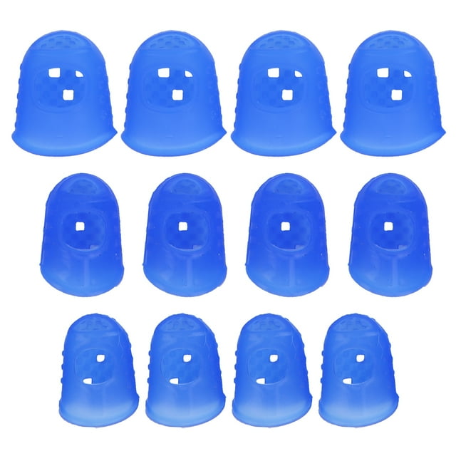 Guitar Finger Protector, Flexible Silicone Fingertip Guard, For Guitar Mandolin Banjo Bass Blue M00253