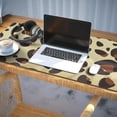 thumbnail image 3 of Long Mouse Pads for Desk,Gold and Brown Of Leopard Print Desk Mats on Top Of Desks, Desk Mouse Pad Extra Large with 3mm Non-Slip Base and Stitched Edge for Gaming,Office,Work,Home 35.4"x15.7", 3 of 6