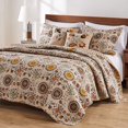 thumbnail image 3 of Greenland Home Andorra Quilt Set 5-Piece King/Cal King Multi, 3 of 4