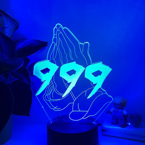 Luz nocturna LED 3D que cambia de color Juices Worlds Forevers 999