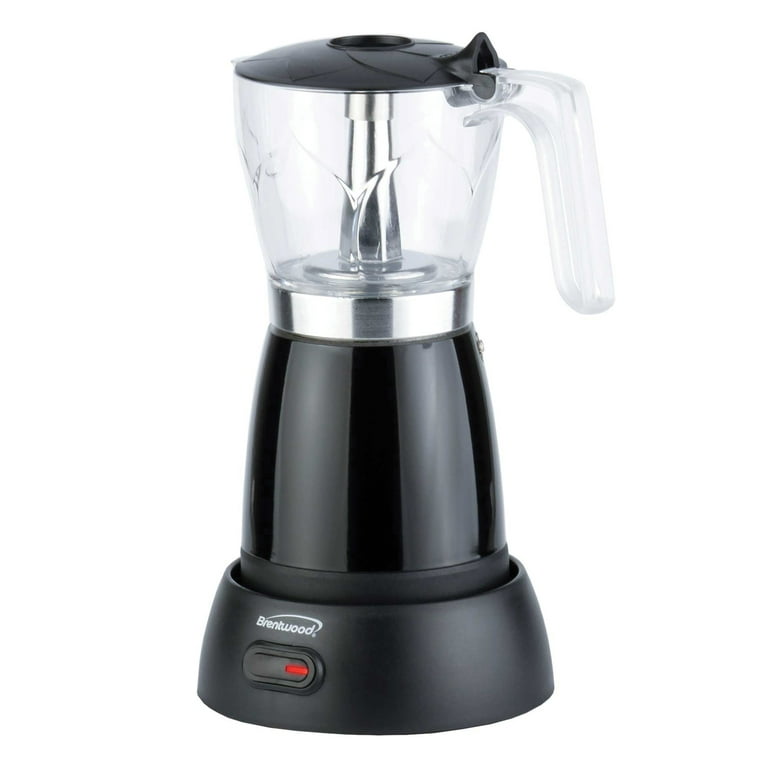 MOKA☆ Brentwood TS-119BK 6-Cup Electric Moka Pot Espresso Machine