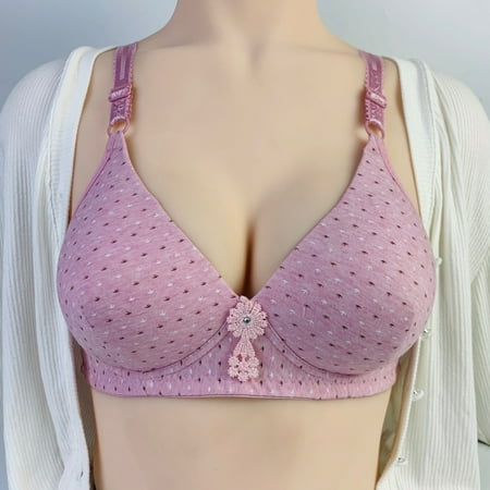 

Leesechin Clearance Womens Sports Bras Brassiere Underwire Sexy Brassiere Underwire Bra without Steel Rings Sexy Vest Large Lingerie Bras Everyday Bra