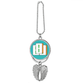 thumbnail image 1 of Overlapping Mahjong Slivers Silver Wing Car Pendant Decoration, 1 of 4