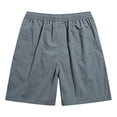 thumbnail image 3 of LEKWK Athletic Shorts for Men Elastic Waist Drawstring Quick Dry Workout Short Lightweight Moisture Wicking Gym Activewear with Side Pockets Dark Gray L, 3 of 3