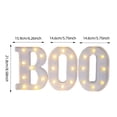 thumbnail image 2 of Halloween Decorations Indoor,"BOO" Sign 3 LED Light up Letters for Home Fireplace Room Desk Mantel Table Vintage Gothic Party Halloween Indoor Decor, 2 of 7