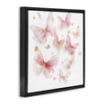 thumbnail image 2 of Stupell Industries Bohemian Pink & Gold Butterfly Rabble Black Floating Frame Canvas Art, 18 x 18, by Creative Studio, 2 of 8