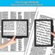 thumbnail image 3 of 5x Magnifying Glass For Reading, Large And Lightweight Magnifier Provide Full Page Viewing Area, Perfect Handheld Magnifier For Reading Small Prints A, 3 of 5