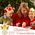 thumbnail image 3 of The Perfect Christmas Gift - DIY Button Ornament Craft Kits for Snowman, Santa & Angel (Sewing & Decor), 3 of 9