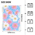 thumbnail image 2 of FORMRS 1-Subject Spiral Notebook 8" x 5" College Ruled 60 Refillable Sheet A5 Hard Cover, 2 Pack, Pink Daisy, 2 of 7