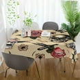 thumbnail image 6 of Coolnut Vintage Skulls Rectangle Tablecloth Waterproof Polyester Table Clothative Stain Resistant & Wrinkle Resistant Washable Table Cover for Dining Table/Party/Camping 60x60 Inch Decor Gift, 6 of 7
