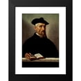 thumbnail image 2 of Giovanni Battista Moroni 18x24 Black Modern Framed Museum Art Print Titled - Portrait of an Ecclesiastic (Late 1550s), 2 of 5