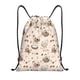 thumbnail image 1 of Fotbe Chicken With Floral Bolsa Mochila con Cordón Estampada, Bolsa de Gimnasio Deportiva, Bolsa Cinch, Bolsa con Cordón para Hombres y Mujeres-Small, 1 of 6