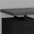 thumbnail image 4 of Urbanpro 48" Contemporary Wooden Pedestal Writing Desk in Black and Gray, 4 of 5
