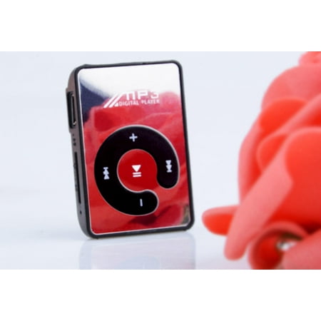 - Portable Clip Mirror MP3 Player FM Radio MP3 Player Support Micro TF/SD