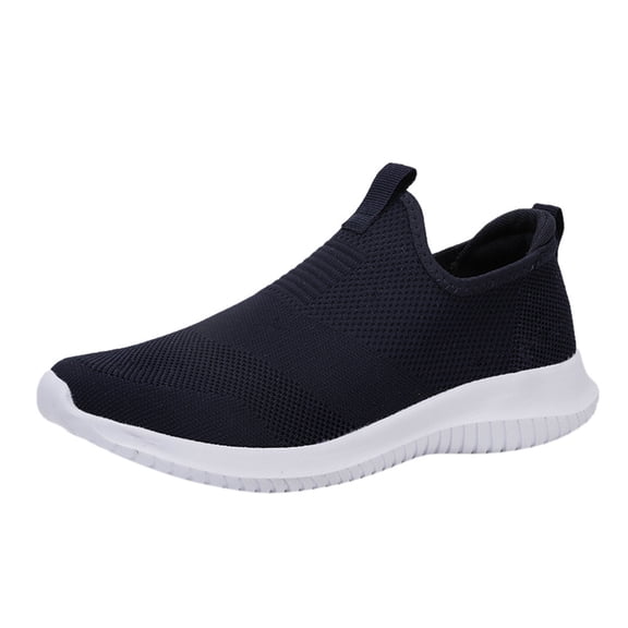asdoklhq Sneakers for Men Wide,Couple Woven Breathable Casual Shoes Ultra Light Hollow Soft Bottom Mesh Shoes