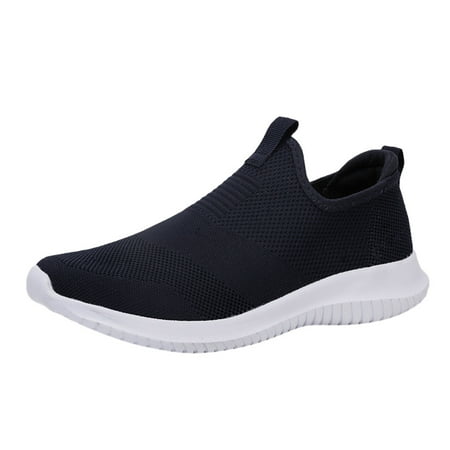 

Honeeladyy Couple Woven Breathable Casual Shoes Ultra Light Hollow Soft Bottom Mesh Shoes Blue Clearance under 10$