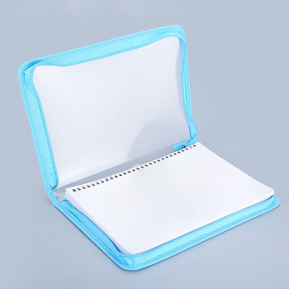 A4 Size Zipper File Bag, Portable Transparent Document Pouch, Plastic Storage Organizer, Yellow, 1 Pack