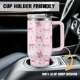 thumbnail image 6 of Pink Bow Tumbler For Women, Cute Heart Stainless Steel Vacuum Tumbler 30 Oz, Birthday Christmas Graduation Gifts For Women Mom Sister Best Friends, Pink Bow Travel Coffee Insulated Cup, 6 of 6