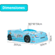 thumbnail image 2 of PLAYOUT KIDS | Cama Infantil en Forma de Coche de Carreras Blue Bed Azul de Plástico Resistente, 2 of 3