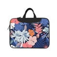 thumbnail image 2 of YFYANG 15.6 inch Universal Laptop Bag Oxford Cloth Laptop Sleeve, Multi-functional Tropical Floral Plant Pattern Notebook Computer Messenger Bag Handbag, 2 of 8