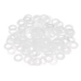 thumbnail image 1 of Uxcell 160pcs M5 Arandelas Planas de Nailon (5mm ID 10mm OD 1mm de grosor) - Espaciador de Junta de O Ring de Plástico, para Atornillar Válvulas de Grifo de Manguera, Blanco, 1 of 7