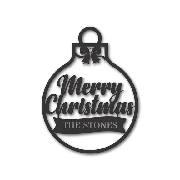 Custom Metal Christmas Bulb Signs 36