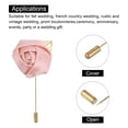 thumbnail image 5 of Ramilletes de Rosa Unique Bargains para Novio Alfileres Ceremonia de Boda 6 Pcs Rosa Claro, 5 of 5