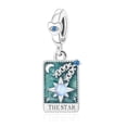 thumbnail image 2 of 925 Sterling Silver The Star Tarot Card Dangle Charm for Bracelet Charms Bangle Pendant Jewelry, 2 of 6