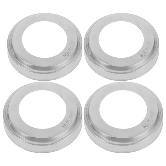 NICEXMAS Pool Handrail Covers Stainless Steel Escutcheons Silver for Ladders 4Pcs