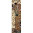 thumbnail image 2 of Klimt, Gustav 10x24 White Modern Wood Framed Museum Art Print Titled - Fulfillment, 2 of 4