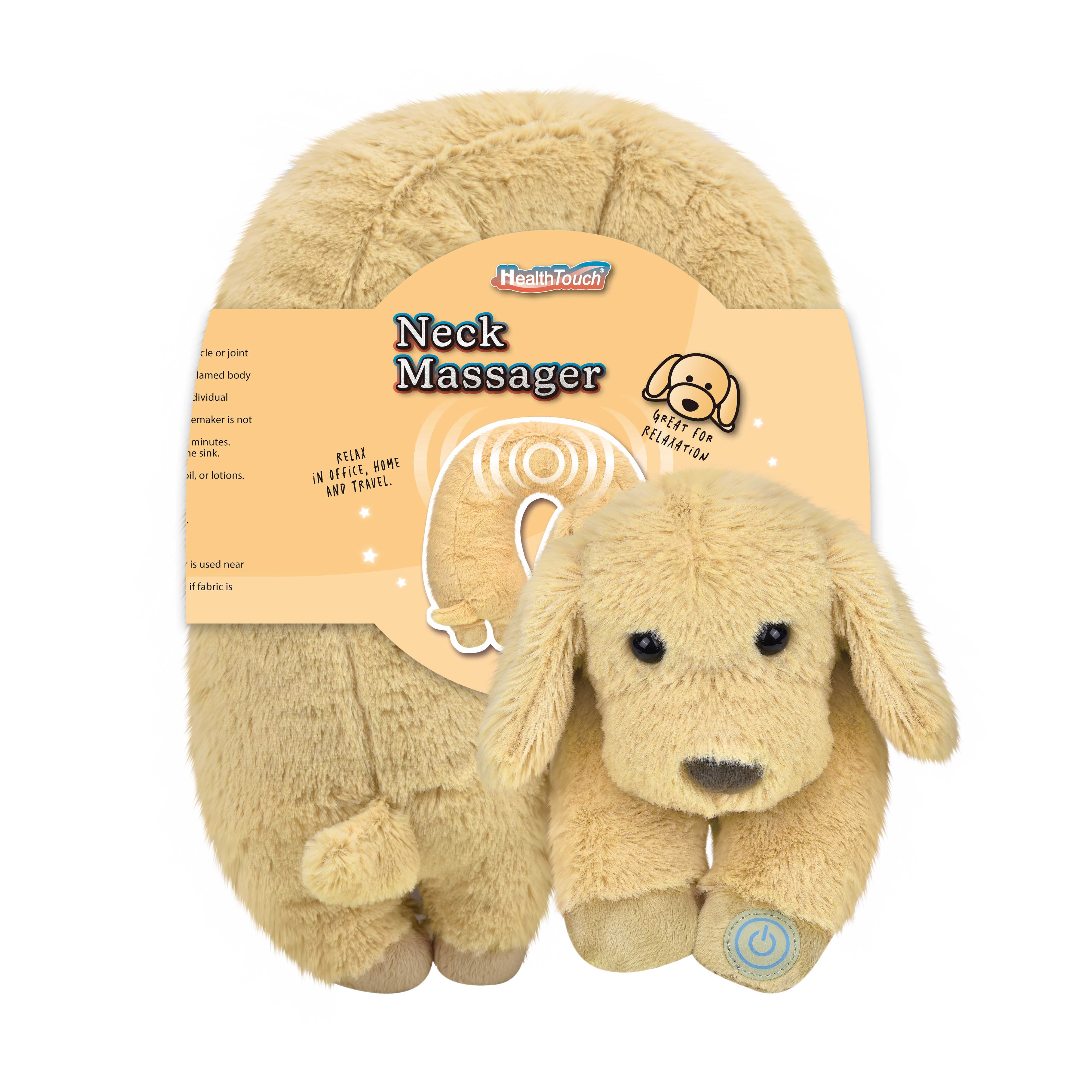 (6 pack) Health Touch Neck Massaging Massager Gift with Relaxing Vibration- Dog