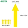 thumbnail image 3 of Uxcell Paquete de 4 Etiquetas Adhesivas Flecha Impermeables de 4 x 1 pulgadas para Marcado de Paredes/Señal de Tráfico [Amarillo], 3 of 6