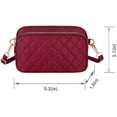 thumbnail image 6 of HLSOHJP Womens Performance Twill Triple Compartment Crossbody Purse Waterproof Nylon Crossbody Bag Crossbody Purse for Women, 6 of 6