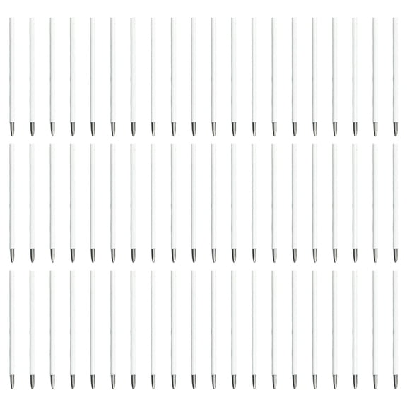 60 Pcs Plastic Beadable Pen Refills Replaceable Pen Refills Black/Blue Inks Smooth Writing Pen Refills for Bead Pens
